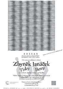 Plakát k výstavě Boxy tisky