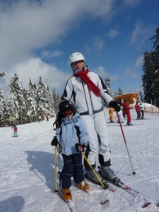 Se synem na lyžích, zdroj: Markéta Formanová