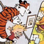 Calvin a Hobbes bojují do posledního tygra