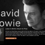 Nové album Davida Bowieho ‘The Next Day’ je celé k poslechu ZDARMA