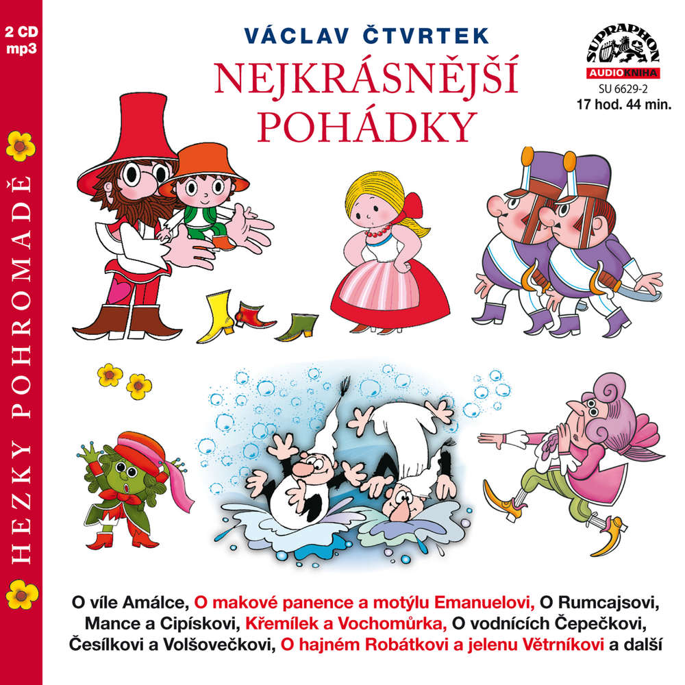 Audiokniha Nejkrasnejsi pohadky hezky pohromade Vaclav Ctvrtek Antonin Jedlicka
