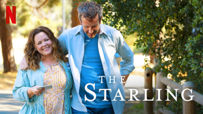 the starling poster, zdroj:https://news.newonnetflix.info/news/see-the-trailer-for-new-netflix-drama-the-starling-starring-melissa-mccarthy-and-chris-odowd/