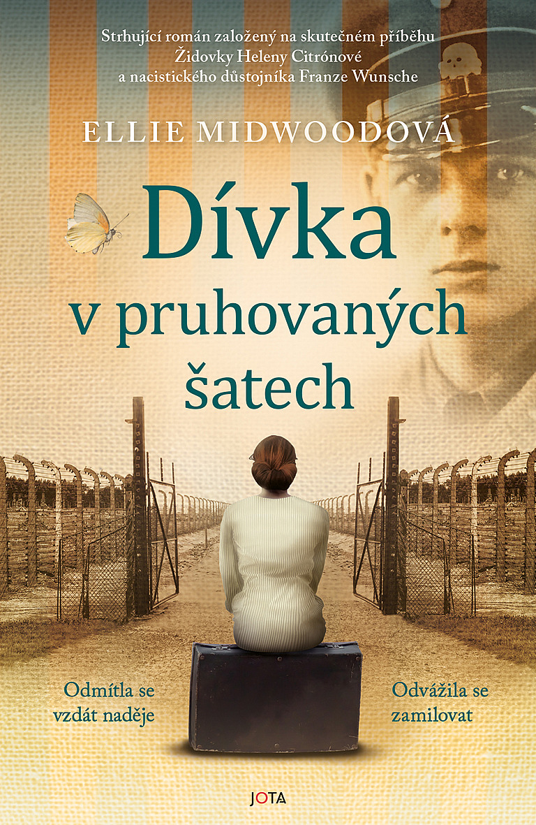 divka v pruhovanych satech